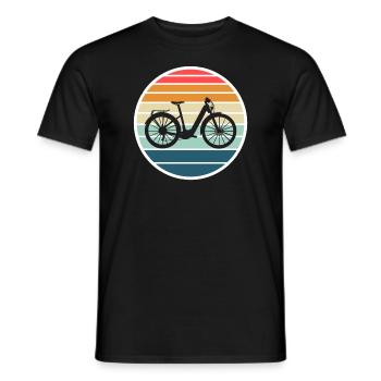 E-Bike Cyclist Cadeau Vélo Cycliste - T-shirt homme - noir - Devant - AI Model Male 178 light (178cm)