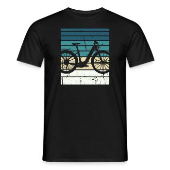 E-Bike Cyclist Cadeau Vélo Cycliste - T-shirt homme - noir - Devant - AI Model Male 178 light (178cm)
