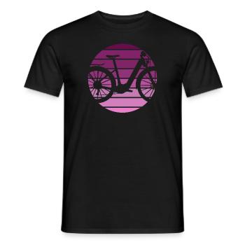 E-Bike Cyclist Cadeau Vélo Cycliste - T-shirt homme - noir - Devant - AI Model Male 178 light (178cm)