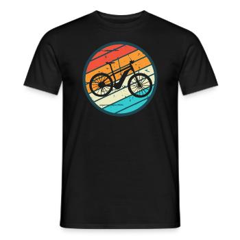 E-Bike Cyclist Cadeau Vélo Cycliste - T-shirt homme - noir - Devant - AI Model Male 178 light (178cm)