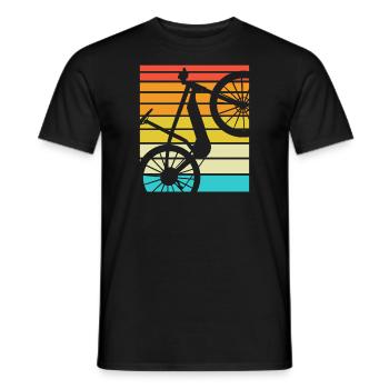 E-Bike Cyclist Cadeau Vélo Cycliste - T-shirt homme - noir - Devant - AI Model Male 178 light (178cm)