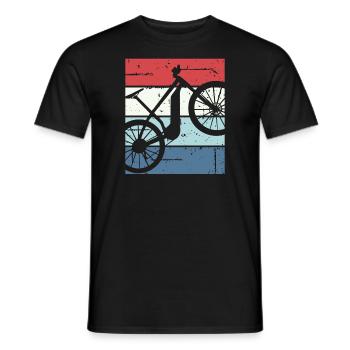 E-Bike Cyclist Cadeau Vélo Cycliste - T-shirt homme - noir - Devant - AI Model Male 178 light (178cm)