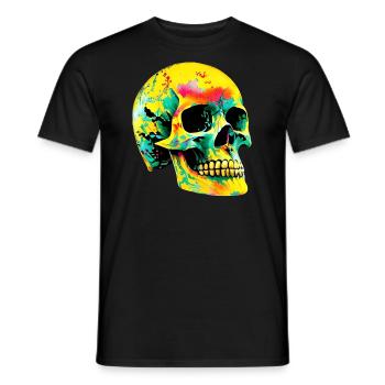 Crâne - T-shirt homme - noir - Devant - AI Model Male 178 light (178cm)