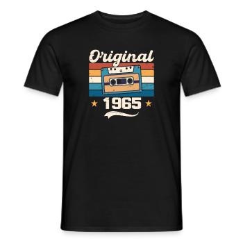 Born Gift Original 1965 Gift Idea 1965 - T-shirt homme - noir - Devant - AI Model Male 178 light (178cm)