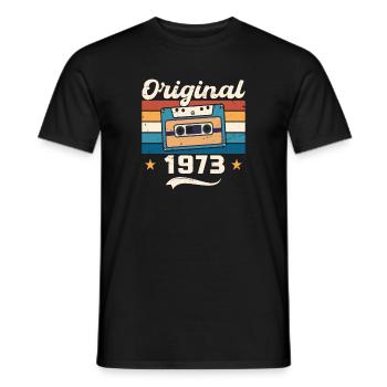 Geboren Geschenk Original 1973 Geschenkidee 1973 - Männer T-Shirt - Schwarz - Vorne - AI Model Male 178 light (178cm)