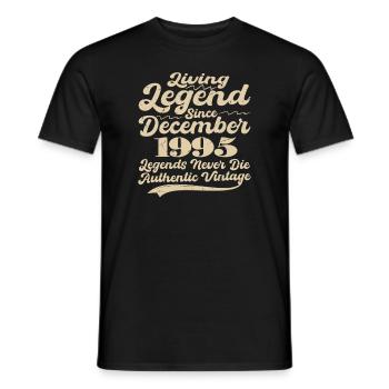 Il était une fois une légende. Décembre 1995 Naissance - T-shirt homme - noir - Devant - AI Model Male 178 light (178cm)