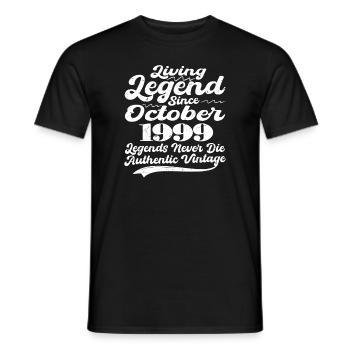 Il était une fois une légende. Octobre 1999 Naissance - T-shirt homme - noir - Devant - AI Model Male 178 light (178cm)
