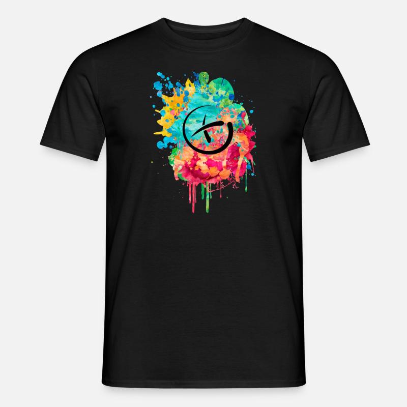 Geocaching PopArt - Männer T-Shirt - Schwarz