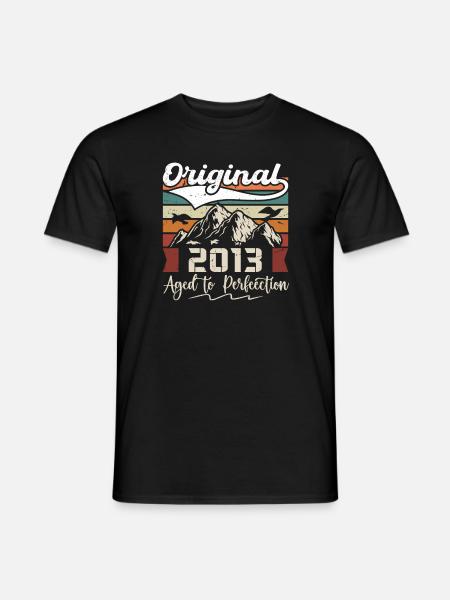 2013 - Cadeau né en 2013 - T-shirt homme - noir