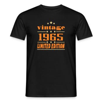 1995 Vintage Retro Birthday Bday Gift 1995 - T-shirt homme - noir - Devant - AI Model Male 178 light (178cm)