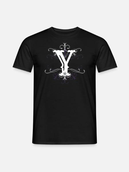 Letter Y Ypsilon Letter-Y - Men's T-Shirt - black
