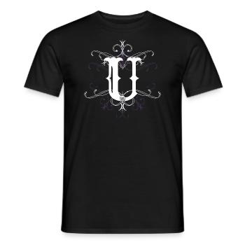 Buchstabe U Buchstabe-U - Männer T-Shirt - Schwarz - Vorne - AI Model Male 178 light (178cm)