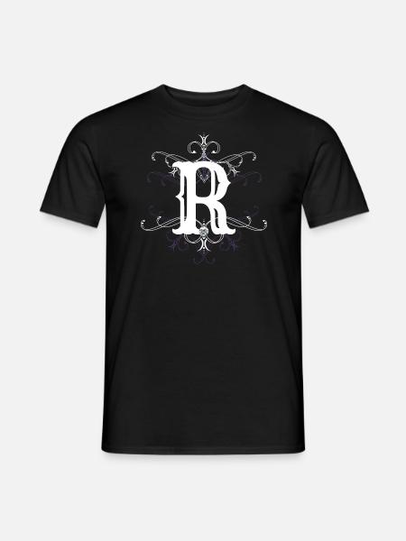 Letter R (R) - Men's T-Shirt - black