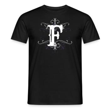 Buchstabe F Buchstabe-F - Männer T-Shirt - Schwarz - Vorne - AI Model Male 178 light (178cm)