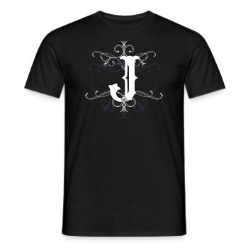 Letter J Letter J - Men's T-Shirt - black - Front - AI Model Male 178 light (178cm)