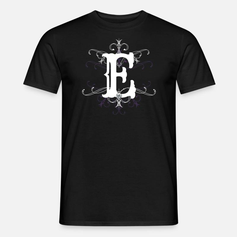 Letter E (E) - Men’s T-shirt - black