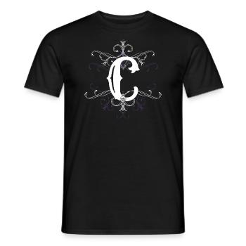 Buchstabe C Buchstabe-C - Männer T-Shirt - Schwarz - Vorne - AI Model Male 178 light (178cm)