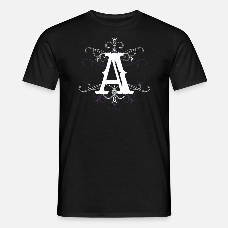 Buchstabe A Buchstabe-A - Männer T-Shirt - Schwarz