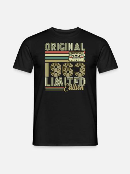 Original 1963 vintage rétro cadeau d'anniversaire - Mænd T-shirt - sort