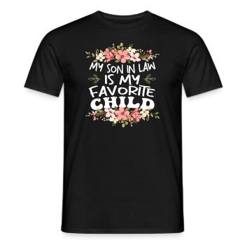 My Son In Law Is My Favorite Child - Men's T-Shirt - black - Front - AI Model Male 178 light (178cm)