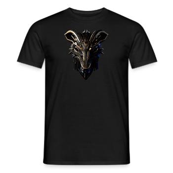 Steinbock - Männer T-Shirt - Schwarz - Vorne - AI Model Male 178 light (178cm)