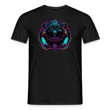 Auto - Männer T-Shirt - Schwarz - Vorne - AI Model Male 178 light (178cm)