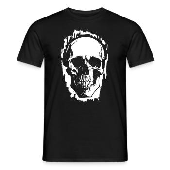 Crâne - T-shirt homme - noir - Devant - AI Model Male 178 light (178cm)