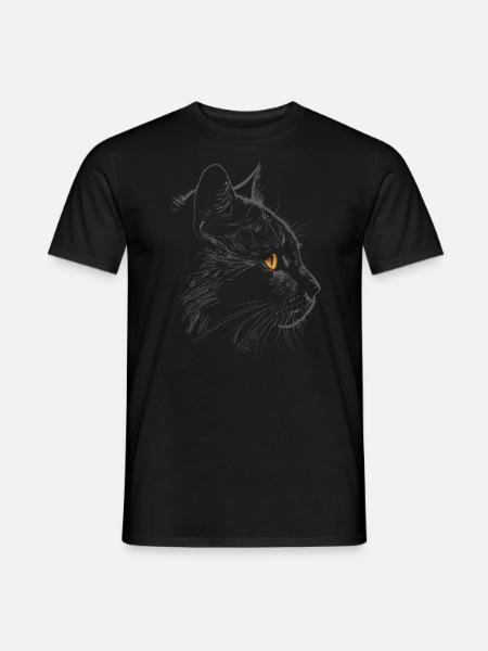 Black Cat Bombay Cat Outfit for - Men's T-Shirt - black