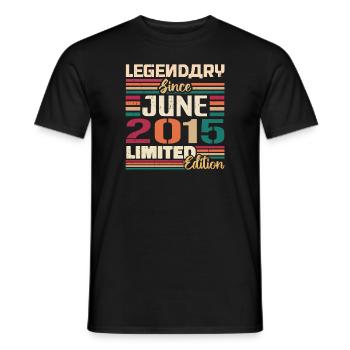 Legendary June 2015 Limited Edition June 2015 - Men's T-Shirt - black - Front - AI Model Male 178 light (178cm)