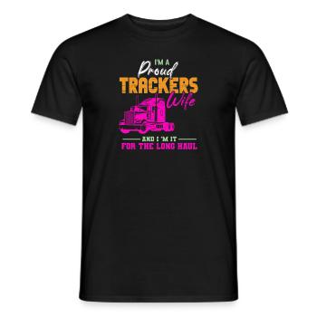 Lkw-Fahrer Trucker Vintage Sattelzug Sprüche - Männer T-Shirt - Schwarz - Vorne - AI Model Male 178 light (178cm)