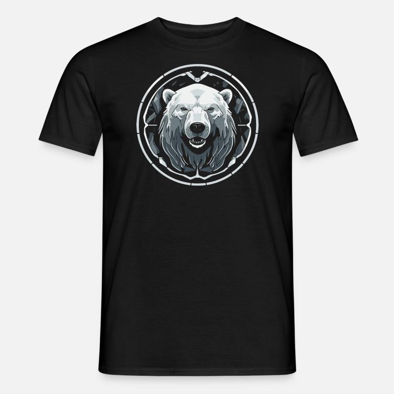 Eisbär - Männer T-Shirt - Schwarz
