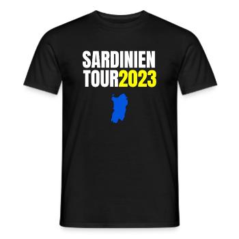 Sardinia Tour 2022 Holiday T-Shirt Summer - Men's T-Shirt - black - Front - AI Model Male 178 light (178cm)