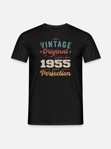 September 1955 Jubileum 1955 September Gift - Heren T-shirt - zwart