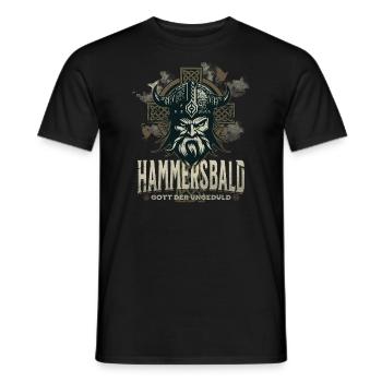 Hammersbald - Männer T-Shirt - Schwarz - Vorne - AI Model Male 178 light (178cm)
