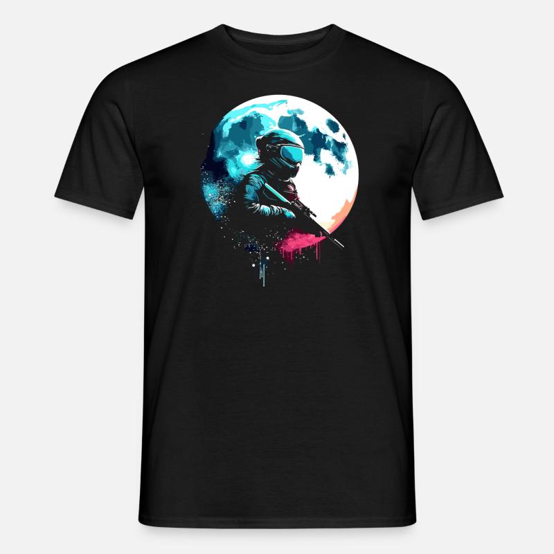 Paintball Moonlight Sniper - Men's T-Shirt - black