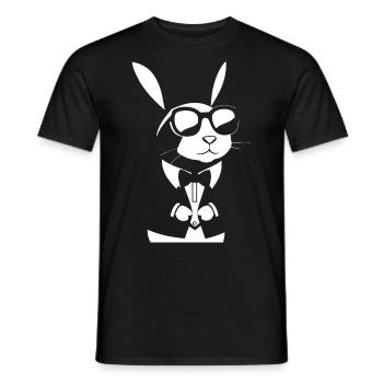 Lunettes de soleil Funny Rabbit Cool Sunglas Rabbit - T-shirt homme - noir - Devant - AI Model Male 178 light (178cm)