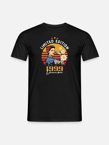 Décembre 1999 Cadeau d’anniversaire Décembre 1999 - T-shirt homme - noir