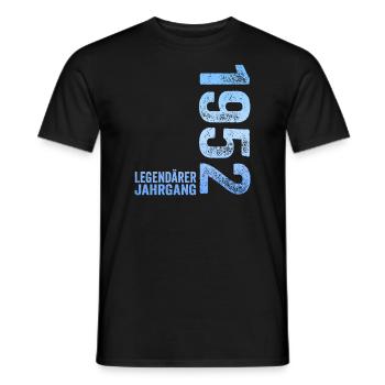 72. Geburtstag Legendärer Jahrgang 1952 72 Jahre - Männer T-Shirt - Schwarz - Vorne - AI Model Male 178 light (178cm)