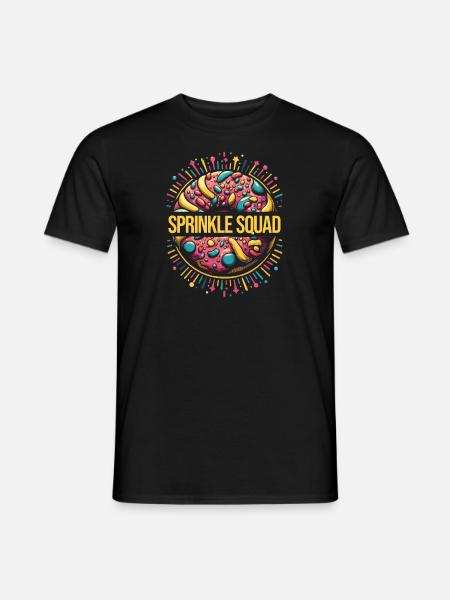 Sprinkle Squad - Lustiges Donut Geschenk - Männer T-Shirt - Schwarz