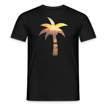 Palmier - Floride - T-shirt homme - noir - Devant - AI Model Male 178 light (178cm)