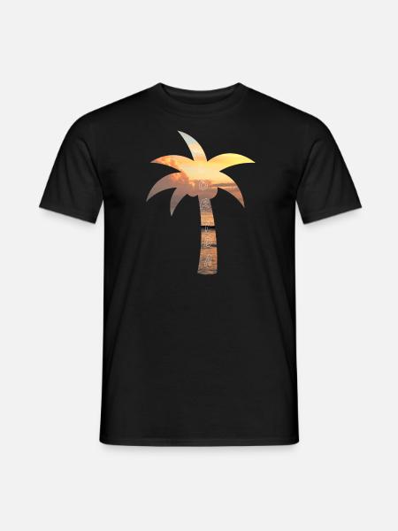 Palm tree - Florida - Men's T-Shirt - black