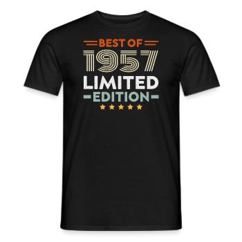 Retro 1957 Vintage Geschenk 67. Geburtstag 67 Jahre - Männer T-Shirt - Schwarz - Vorne - AI Model Male 178 light (178cm)