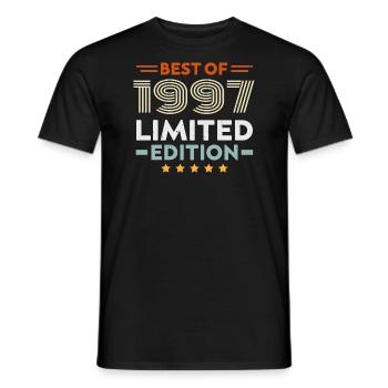Retro 1997 Vintage Cadeau 27e Anniversaire 27 Ans - T-shirt homme - noir - Devant - AI Model Male 178 light (178cm)