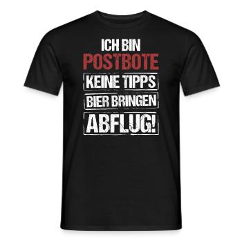 Je suis facteur - Apportez de la bière et partez - T-shirt homme - noir - Devant - AI Model Male 178 light (178cm)