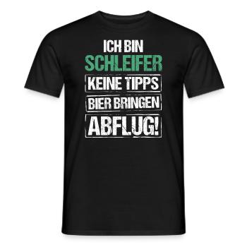 I'm a grinder - bring beer and take off - Men's T-Shirt - black - Front - AI Model Male 178 light (178cm)