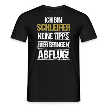 Je suis un broyeur - apporte de la bière et décolle - T-shirt homme - noir - Devant - AI Model Male 178 light (178cm)