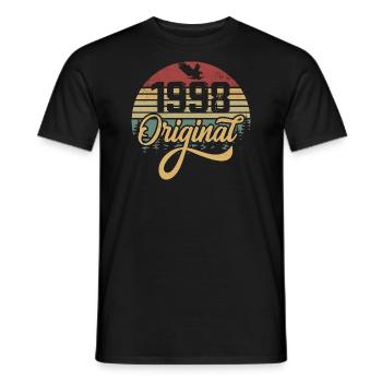 Original 1998 Vintage - 1998 Birthday Gift - Men's T-Shirt - black - Front - AI Model Male 178 light (178cm)