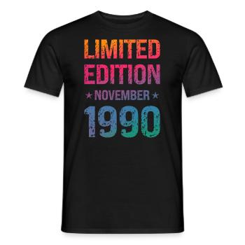 Limited Edition Birthday Party Vintage 1990's - Men's T-Shirt - black - Front - AI Model Male 178 light (178cm)