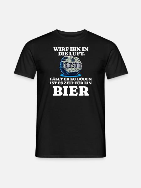 Bierstein Biertrinker - Männer T-Shirt - Schwarz