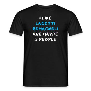 Lagotto Romagnolo Lagotti Romagnoli - Männer T-Shirt - Schwarz - Vorne - AI Model Male 178 light (178cm)